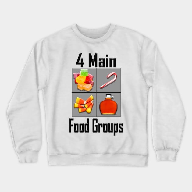 4 Main Food Groups - Elf Buddy Christmas Movie Crewneck Sweatshirt by joshp214